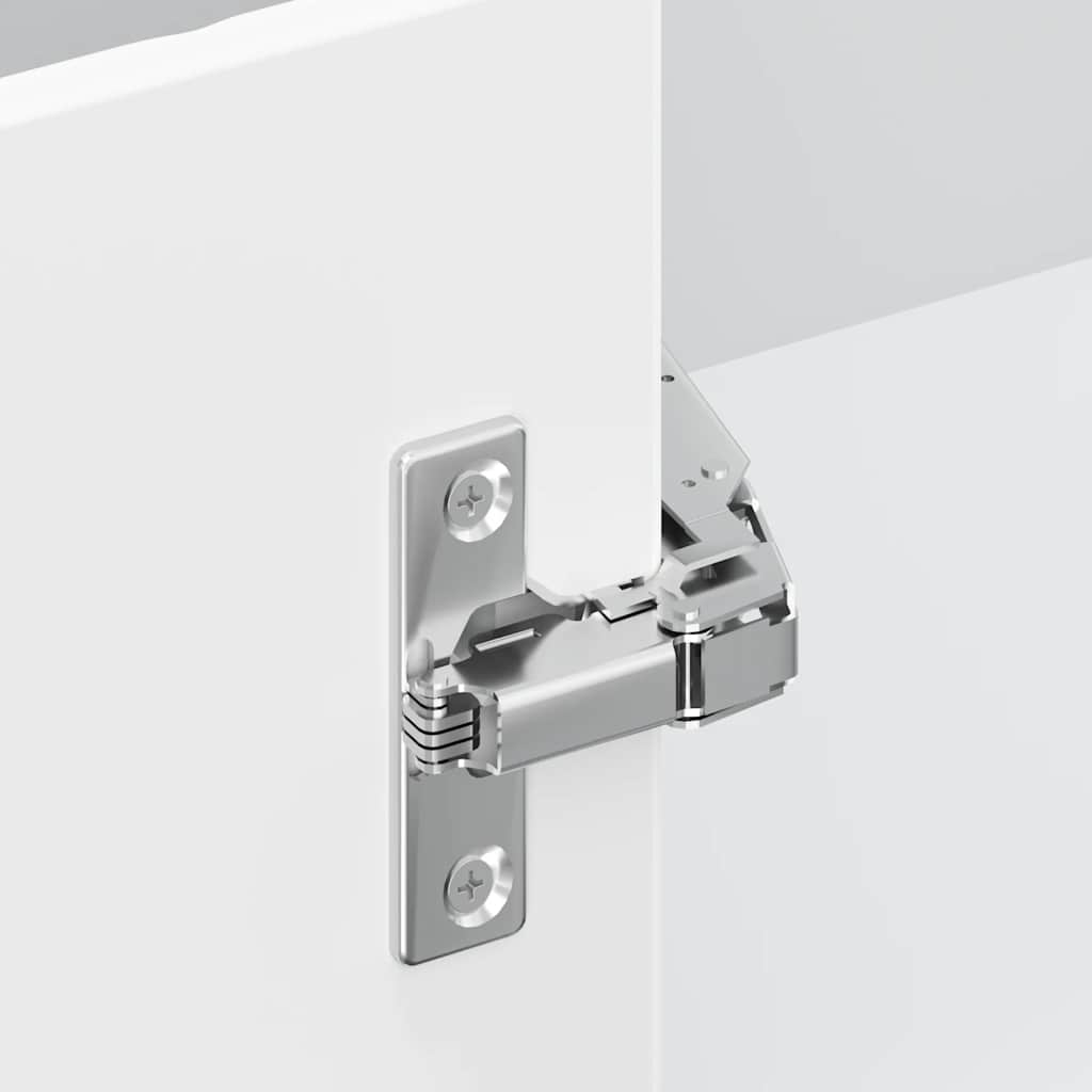 Kitchen Wall Corner Cabinet Porto High Gloss White Engineered Wood